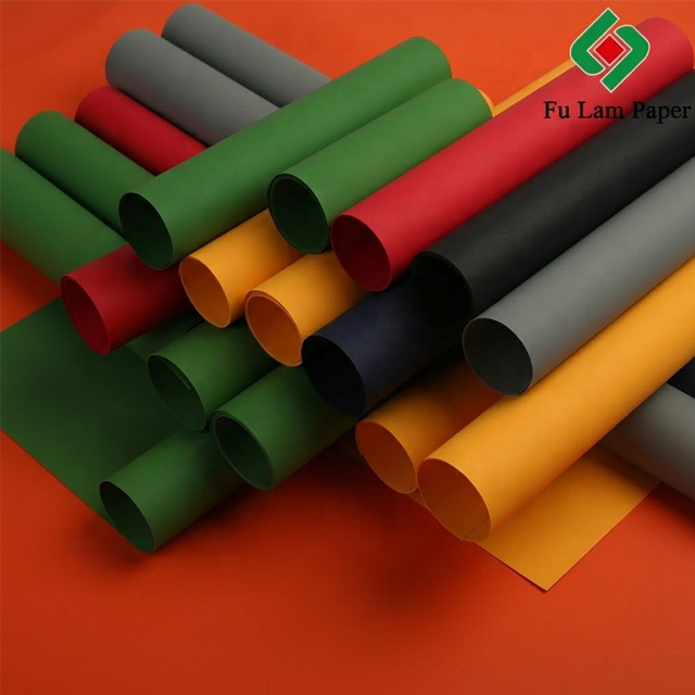 Anti-scratch Black Soft Touch Paper Tactile Velvet Texture Paper for Luxury Jewelry Box Wrapping and Premium Gift Bags 120gsm