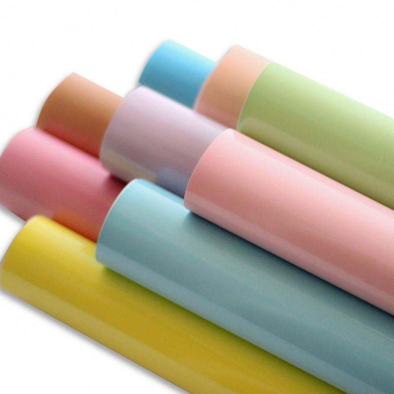Double Side Glossy Coated Solid Color Eco-Friendly Art Paper for Birthday Gift Wrapping and Handicraft with Screen Printing