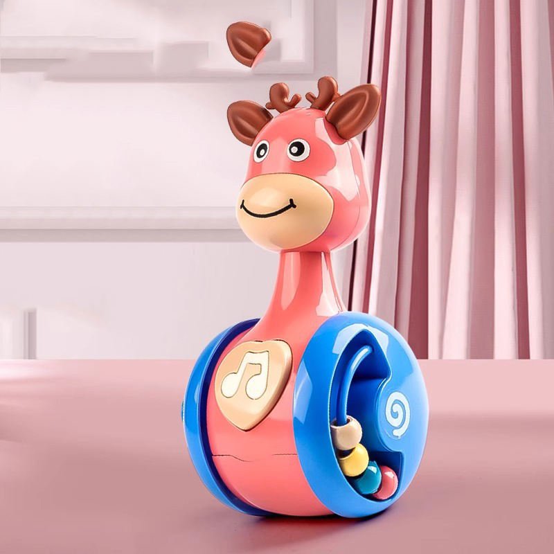 High Quality Children's Educational Promotional Toys Cute Cartoon Design Wobbly Plastic Doll Educational Toy for Babies and Kids