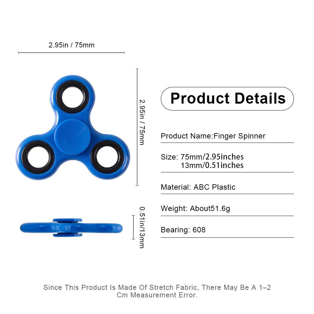 Promotional Custom Logo Fidget Spinner Stress Relief Toy Spinner Small Gift Advertising Gift for Wholesale