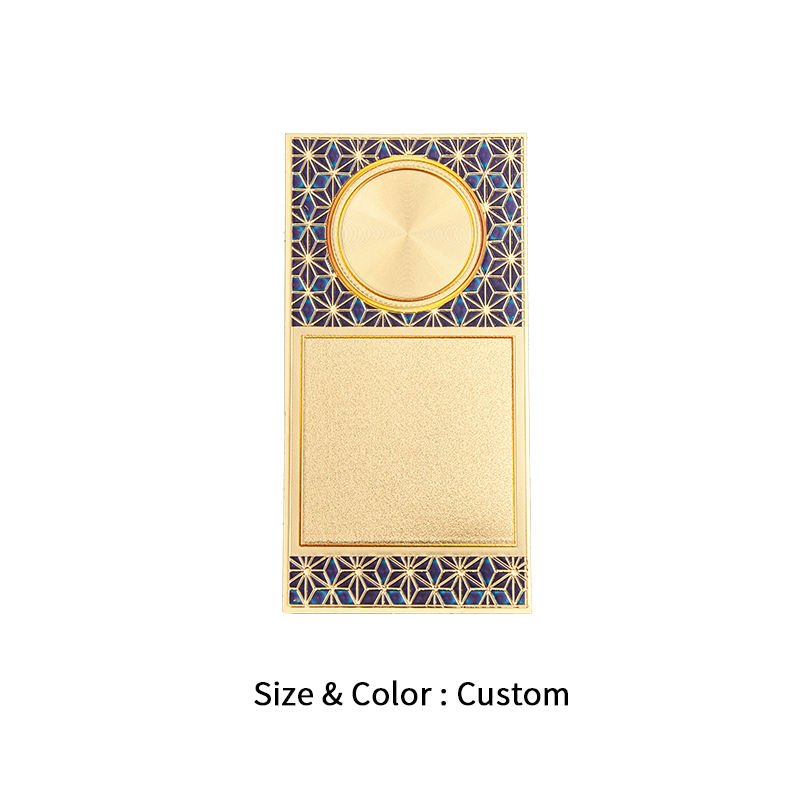JINZUN Trophy Factory Selling Luxury Gold Foil Stickers for Awards Decoration Unique Design Pattern Blank Golden Foil Sticker