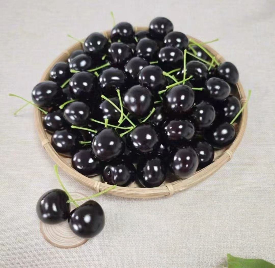 Simulation Cherry Model Photography Props Artificial Cherry Polyfoam Crafts Cherry Fruit Decorations Fake Artificial Cherry Foam