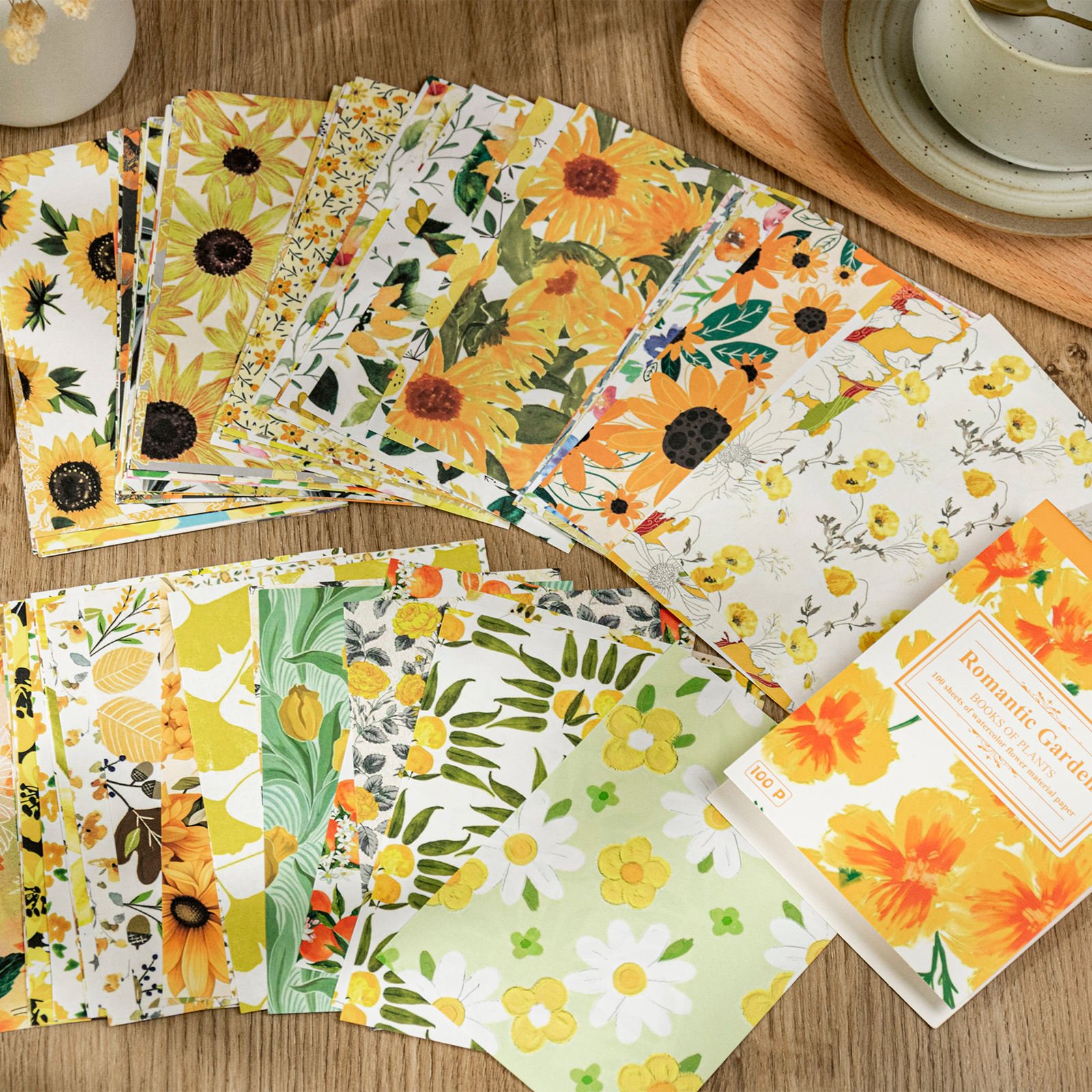 100pcs Scrapbook Paper Vintage Journaling Supplies Craft Kits for Bullet Junk Planners Aesthetic Art Collage Cottagecore Frames