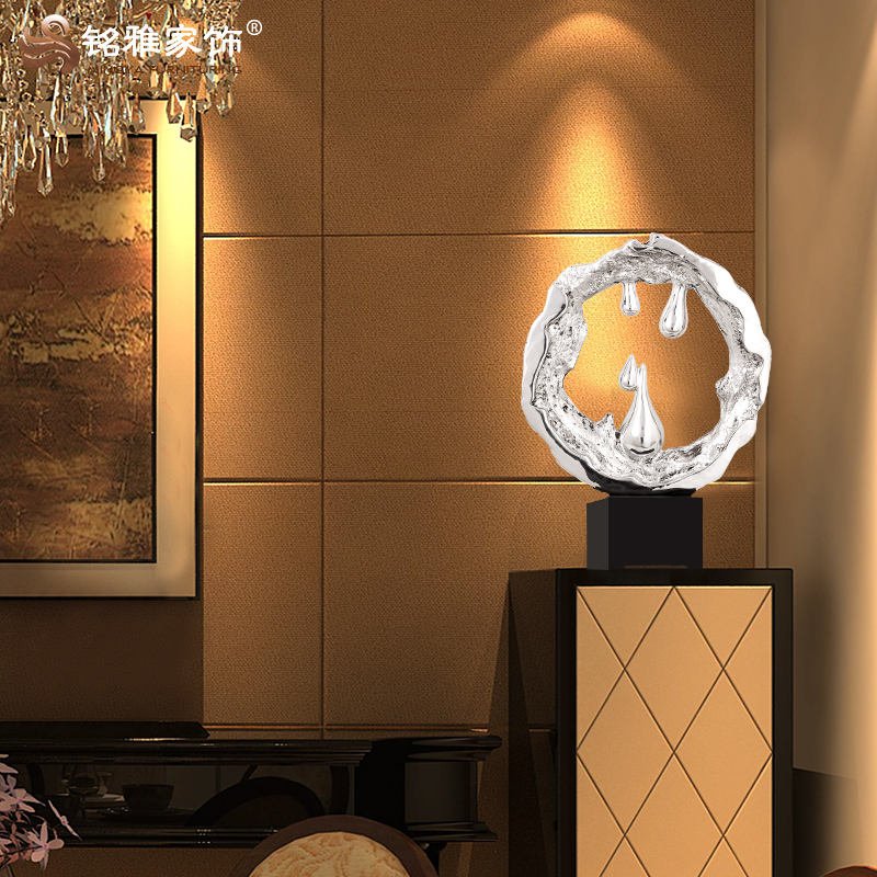 Other Home Decor Pieces Resin Abstract Water-drop Shape Sculpture for Indoor Decoration
