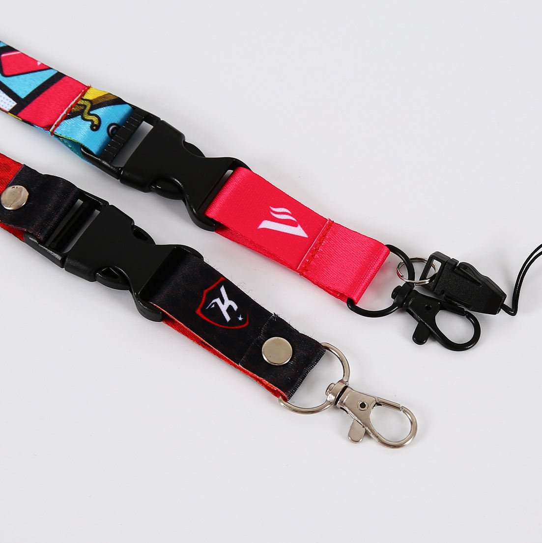 New Arrival Free Sample Promotional Cheap Custom Polyester PVC Sublimation Lanyard Neck Nylon Lanyard With Logo
