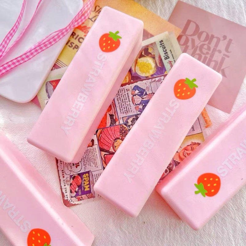 Promotional Toys Strawberry Milk Stick Slow-Rebound Squeeze Toy Puzzle-Soft Polyurethane Vent Stress-Relief Gadget Muscle