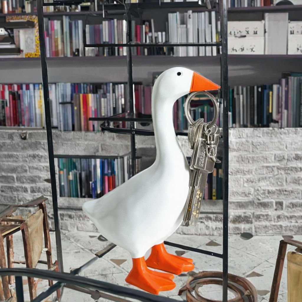 Creative Cross-border Pastoral Duck Magnetic Statue Resin Craft for Attracting Car Keys, Scissors and Other Iron Products