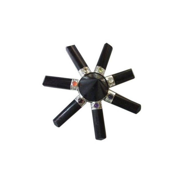 Seven Chakra Energy Generator Full Black Polyfoam Crafts Healing Tools
