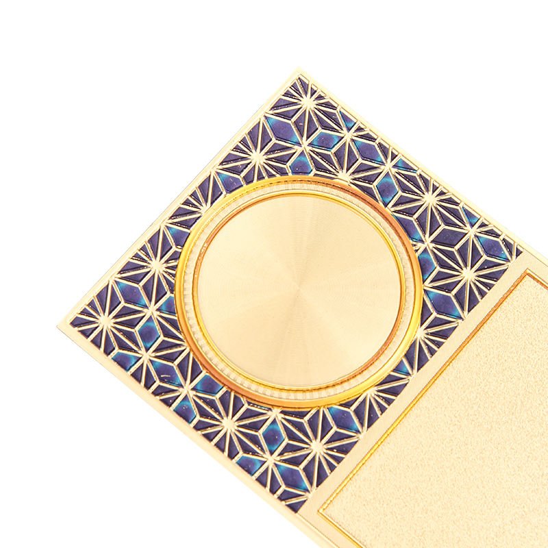 JINZUN Trophy Factory Selling Luxury Gold Foil Stickers for Awards Decoration Unique Design Pattern Blank Golden Foil Sticker