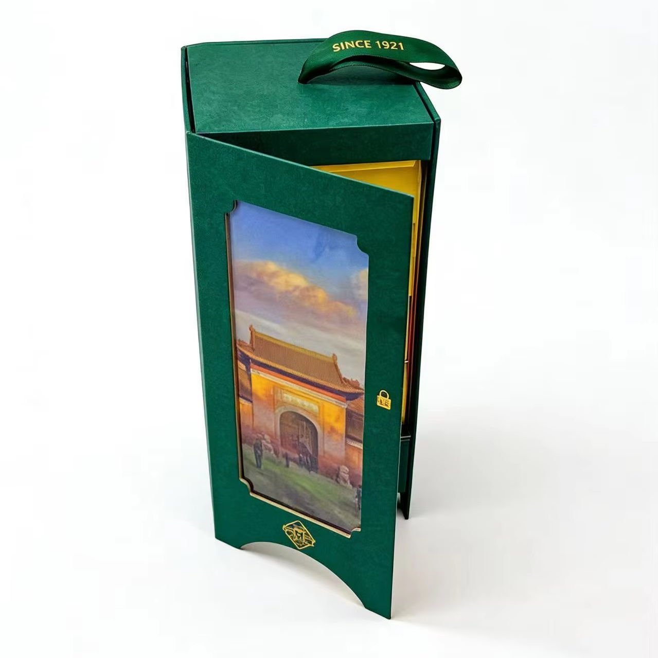 Custom Cultural Display Gift Box Ancient Architecture-Themed Tea & Pastry Packaging Openable Cultural Creative Souvenir Gift Box