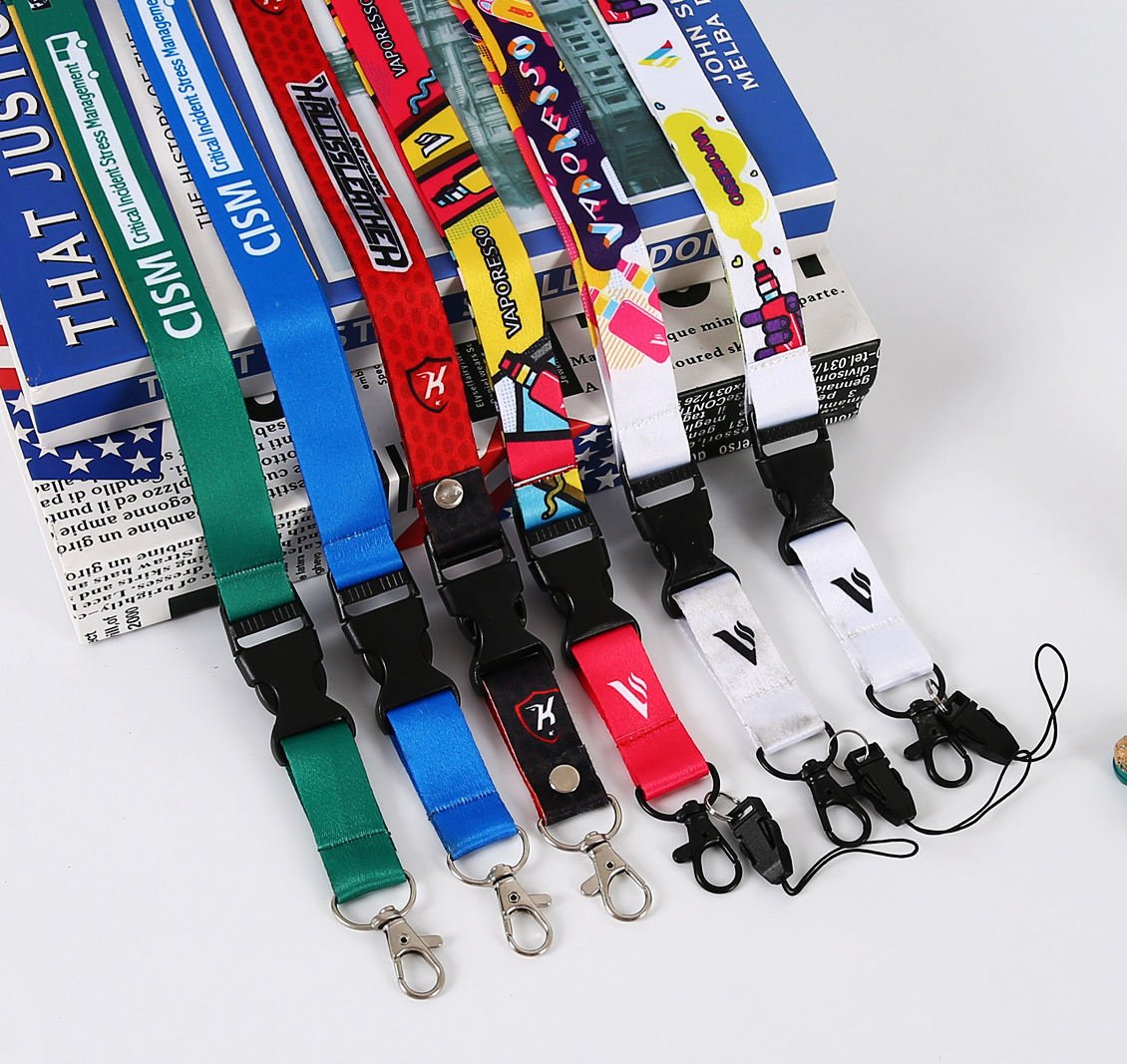 New Arrival Free Sample Promotional Cheap Custom Polyester PVC Sublimation Lanyard Neck Nylon Lanyard With Logo