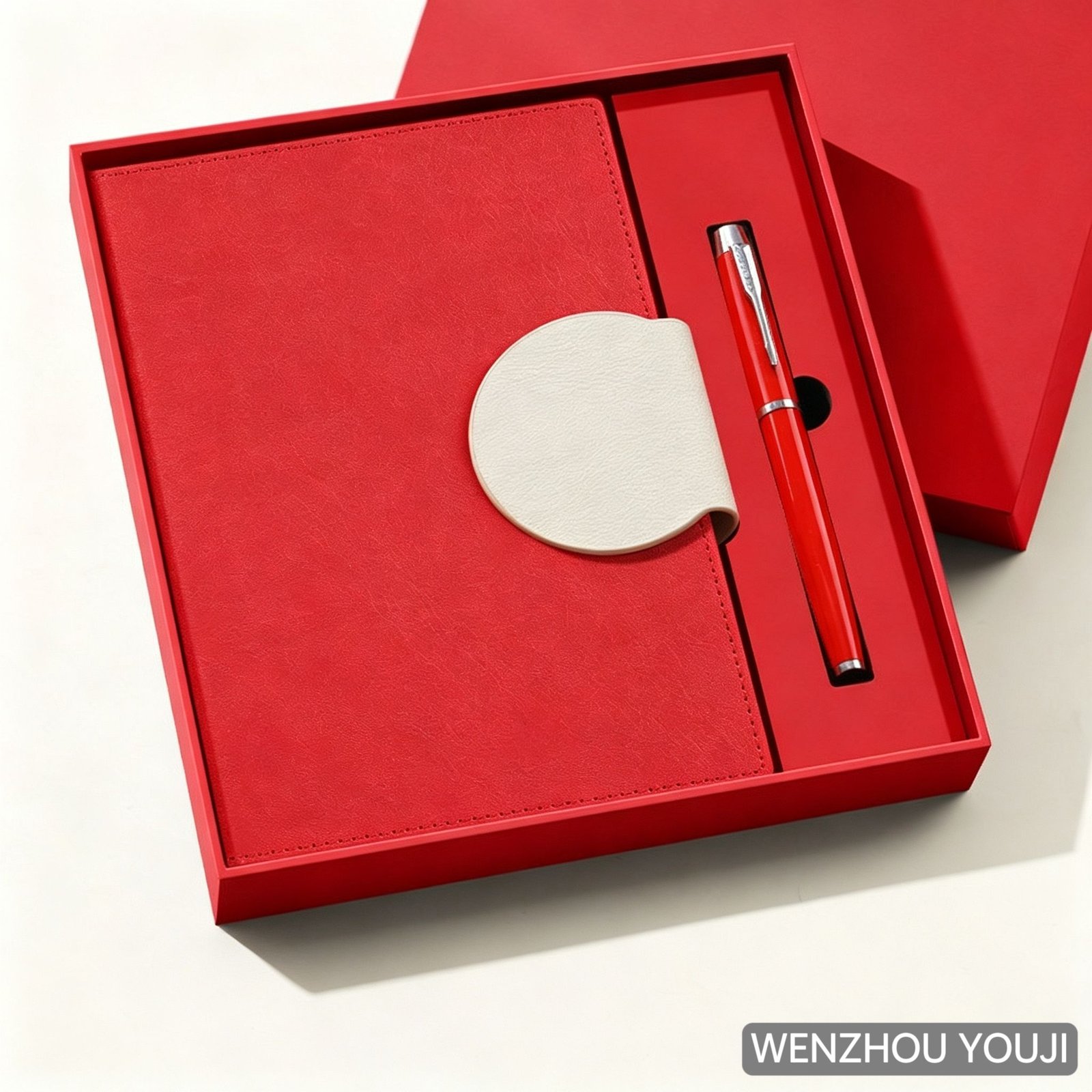 Luxury A5 Notebook and Pen Gift Set Custom Logo for Corporate Holiday Events Employee Appreciation and Client Gifts
