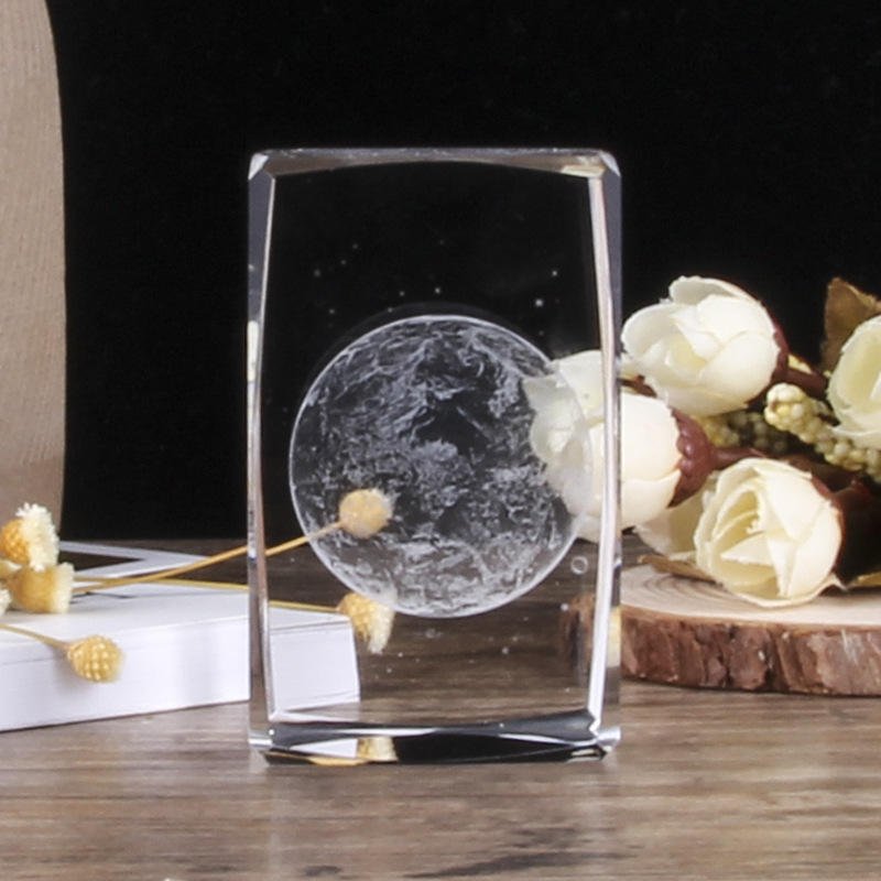 Creative 3D Model Crystal Gift Ornaments Carved Crafts Souvenirs Other Unique Crystal Crafts