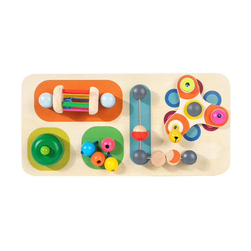 Montessori Wooden Educational Toys Multi-functional Busy Board Grasping Training Early Education and Enlightenment for Kids