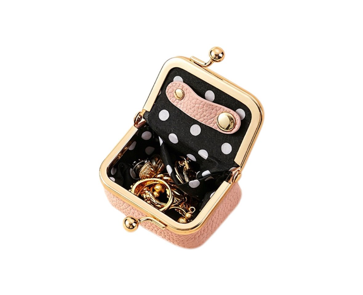 Exquisite PU Coin Purse and Small Jewelry Storage Bag Ring Case for Women-Creative Cultural Collectible Artifacts