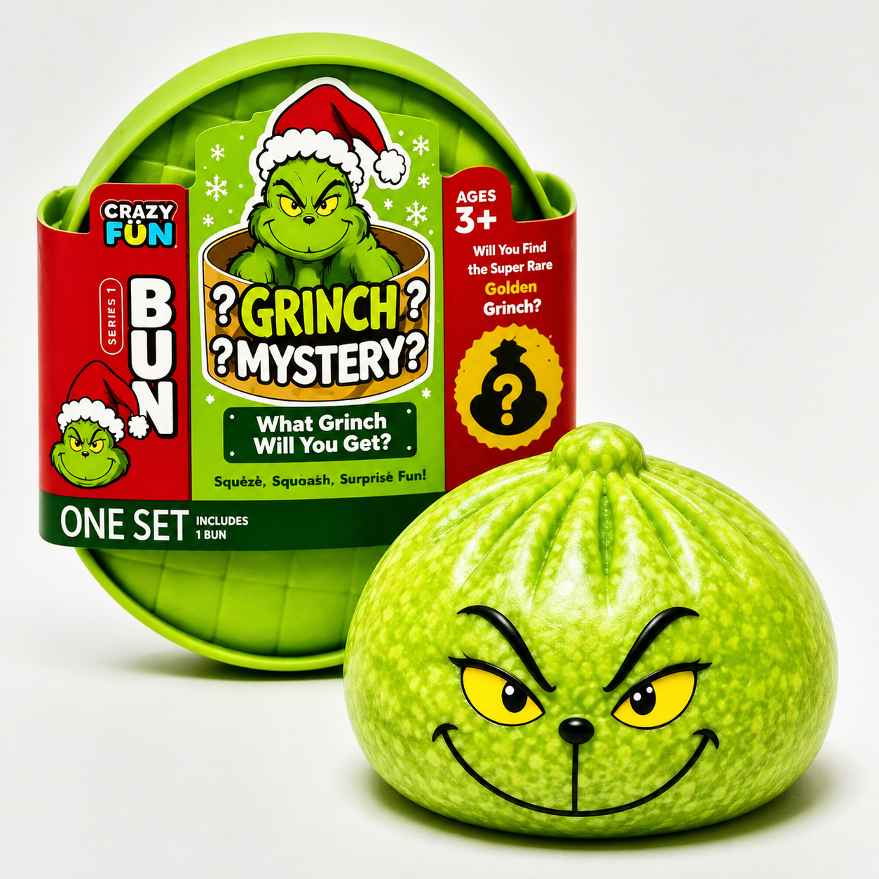 Halloween Grinch Style Dumpling Toy Slow Rebound Pressure Reducing Ball Soft Sensory Squeezing Toy, Hot Selling Promotional Toy