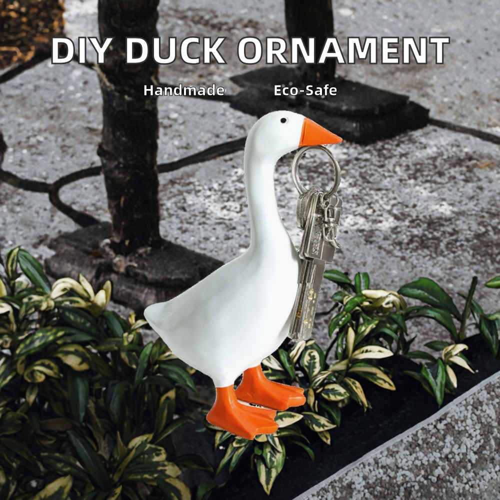 Creative Cross-border Pastoral Duck Magnetic Statue Resin Craft for Attracting Car Keys, Scissors and Other Iron Products