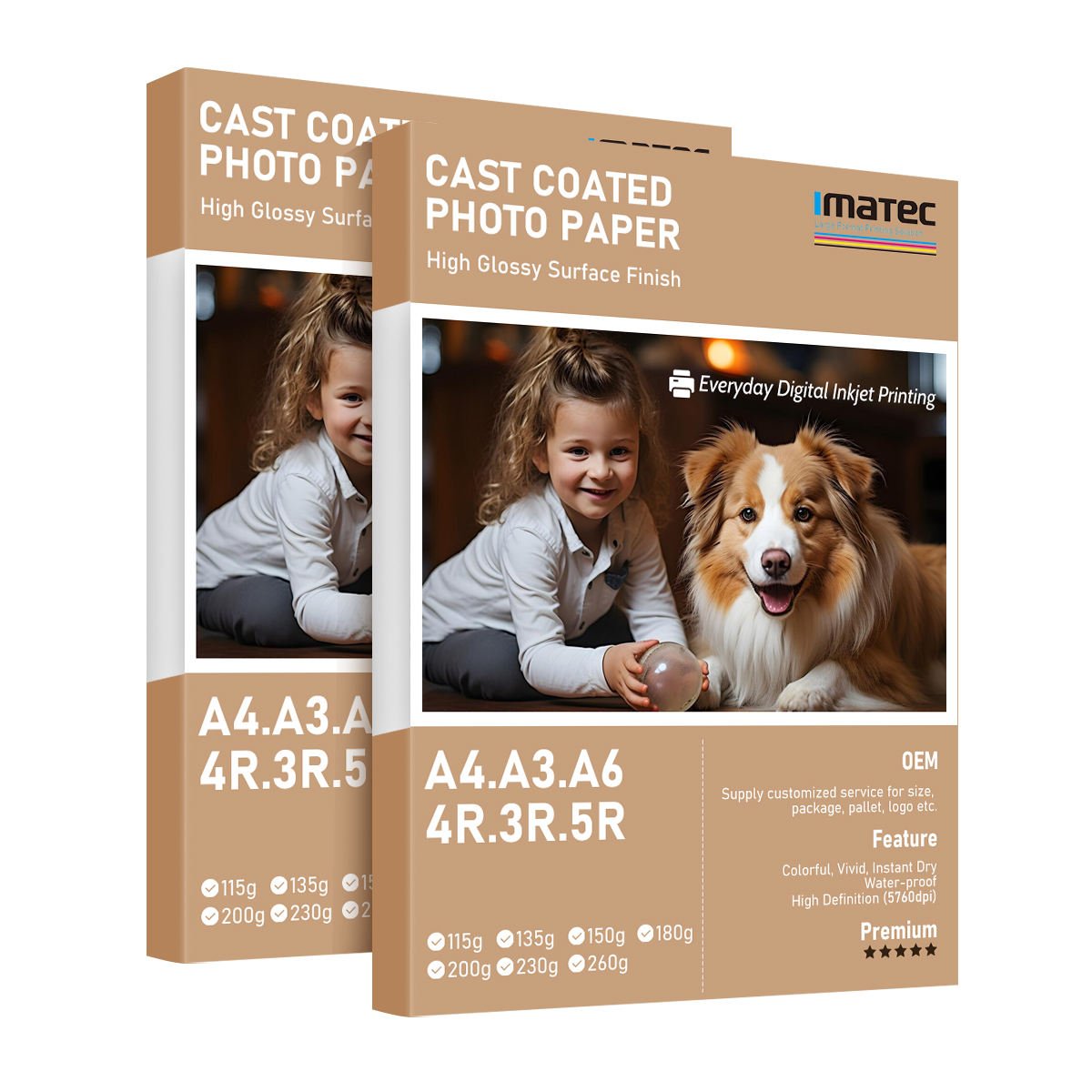 High Glossy Printable A4 Inkjet Photo Paper Everyday Printing Paper